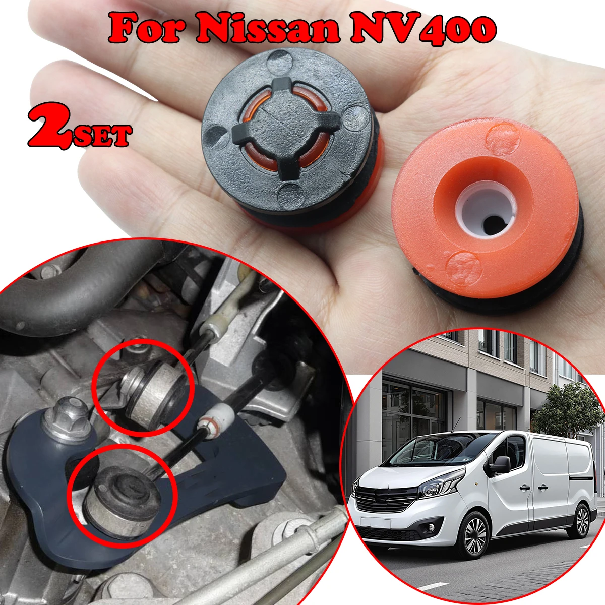 2set MT Gearbox Repair Kit For Nissan NV400 2018 2.3 CDTI dCi Shifter Cable End Bushing Gearbox Linkage End Selector Connector
2set MT Gearbox Repair Kit For Nissan NV400 2018 2.3 CDTI dCi Shifter Cable End Bushing Gearbox Linkage End Selector Connector
