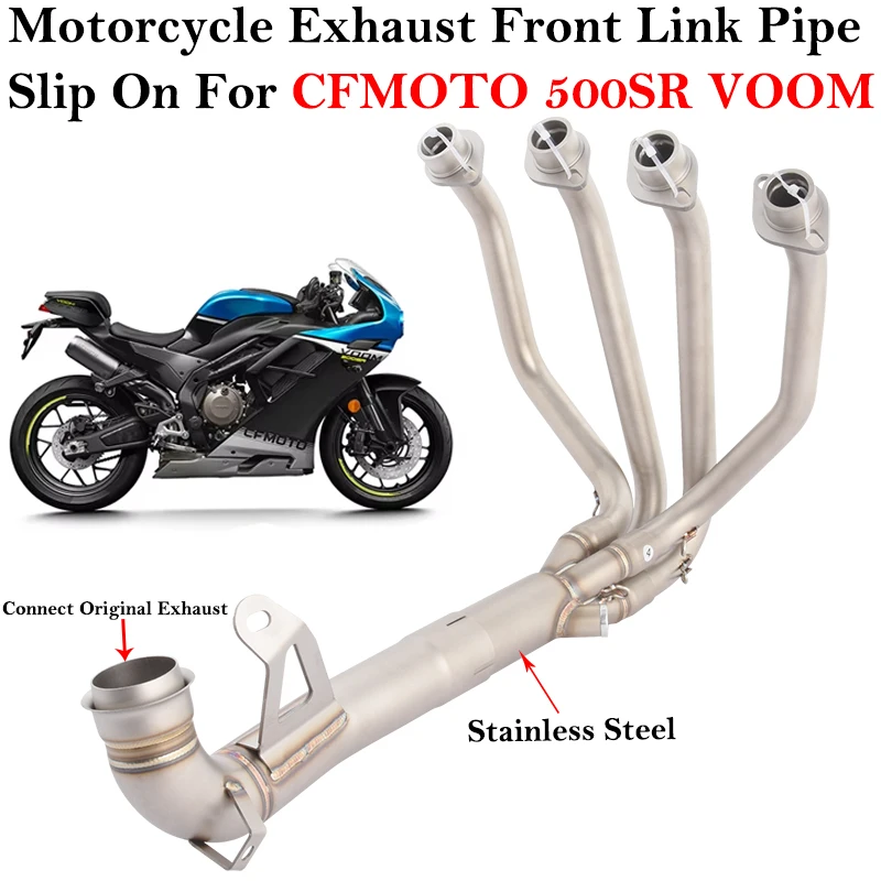 For CFmoto 500SR VOOM 2024 2025 Motorcycle Exhaust System Stainless Steel Front Middle Link Pipe Escape Connect Original Muffler
For CFmoto 500SR VOOM 2024 2025 Motorcycle Exhaust System Stainless Steel Front Middle Link Pipe Escape Connect Original Muffler