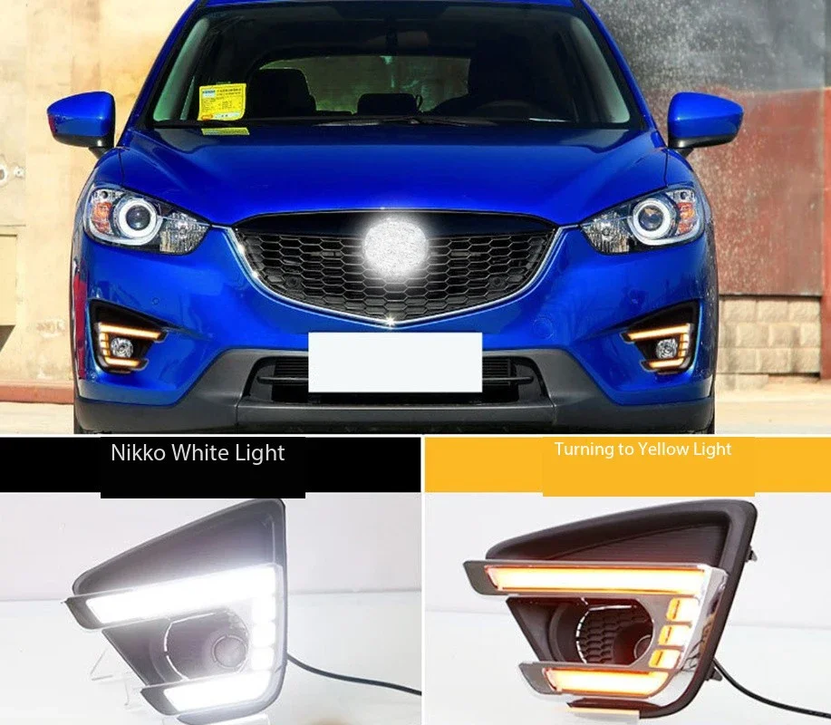 Car Modified LED DRL Daytime Running Light With Yellow Turning Signal Fog Lights For Mazda CX-5 CX5 2012-2016
Car Modified LED DRL Daytime Running Light With Yellow Turning Signal Fog Lights For Mazda CX-5 CX5 2012-2016
