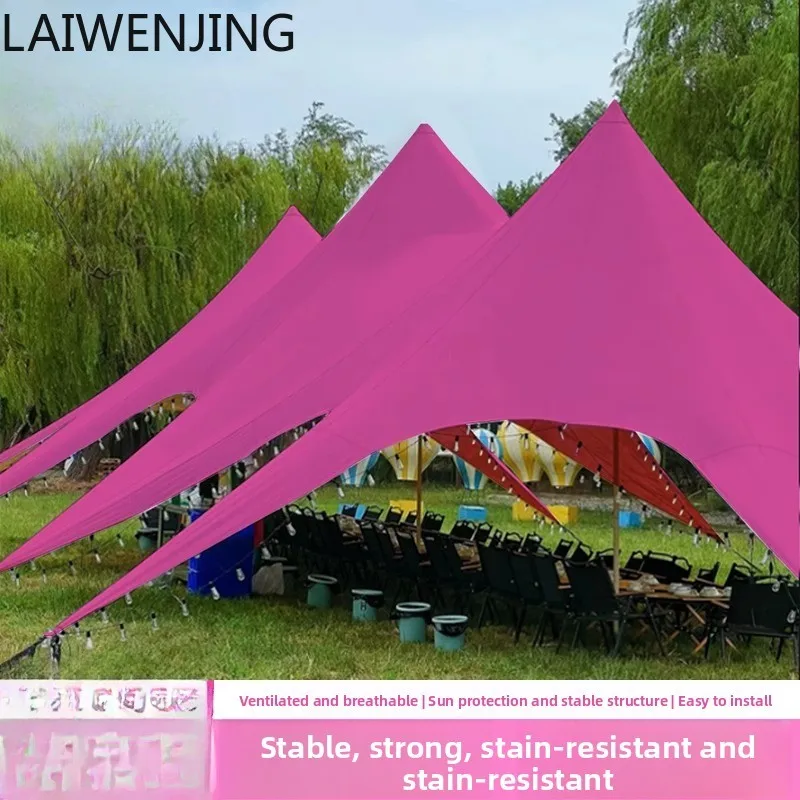SGF oversized rose red canopy tent outdoor camping rain and sun protection triangle
SGF oversized rose red canopy tent outdoor camping rain and sun protection triangle
