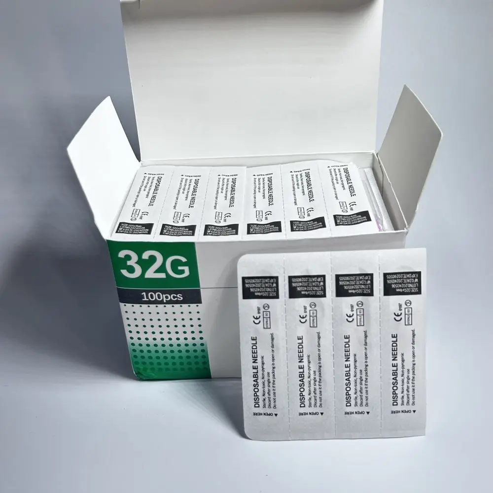 Hot Sale 100pcs/box 32G 2.5MM 4MM 6MM 8MM Painless Small Injection Eyelid Needle Hand Tool
Hot Sale 100pcs/box 32G 2.5MM 4MM 6MM 8MM Painless Small Injection Eyelid Needle Hand Tool