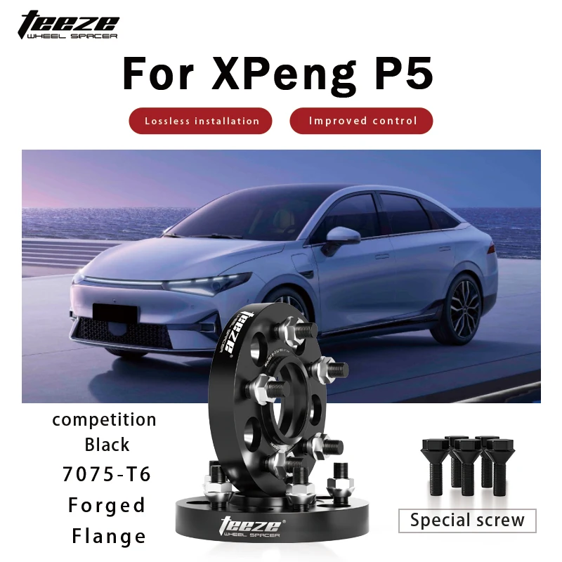 Teeze 2/4pcs 5x114.3 CB 60.1 M12*1.25 Hub Centric Black Forged wheel spacer For XPeng P5 Flange Plate 15/20/25/30mm
Teeze 2/4pcs 5x114.3 CB 60.1 M12*1.25 Hub Centric Black Forged wheel spacer For XPeng P5 Flange Plate 15/20/25/30mm