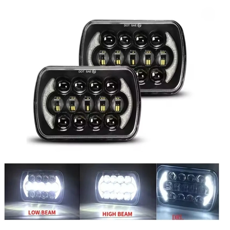 2PCS 7x6/5X7 Waterproof LED Headlight White DRL Amber Turn Signal 300W For Jeep YJ Cherokee XJ Trucks Square Headlamp 12V 24V
2PCS 7x6/5X7 Waterproof LED Headlight White DRL Amber Turn Signal 300W For Jeep YJ Cherokee XJ Trucks Square Headlamp 12V 24V