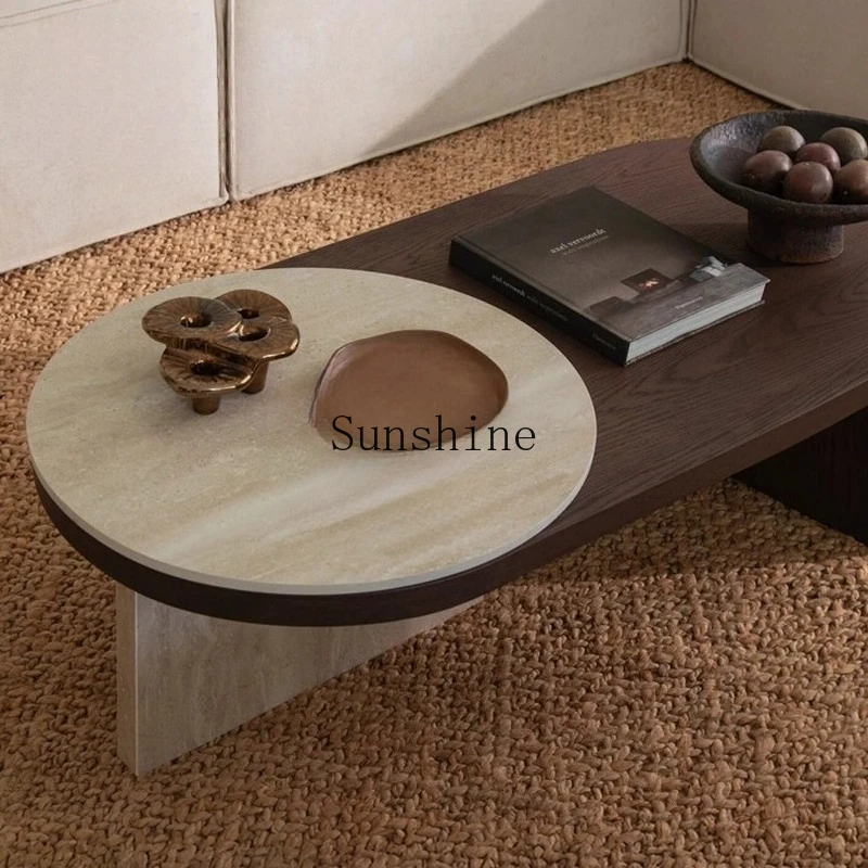 TT wabi-sabi wind solid wood coffee table living room household small apartment oval coffee table
TT wabi-sabi wind solid wood coffee table living room household small apartment oval coffee table