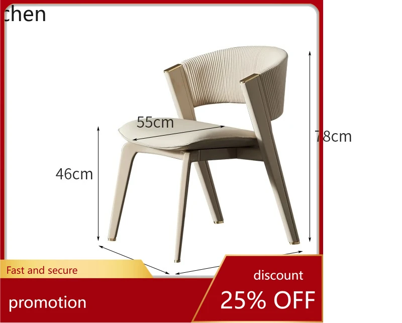 ZML Solid Wood Dining Chair Simple Modern Home Backrest Chair Hotel High-end Leather Chair
ZML Solid Wood Dining Chair Simple Modern Home Backrest Chair Hotel High-end Leather Chair