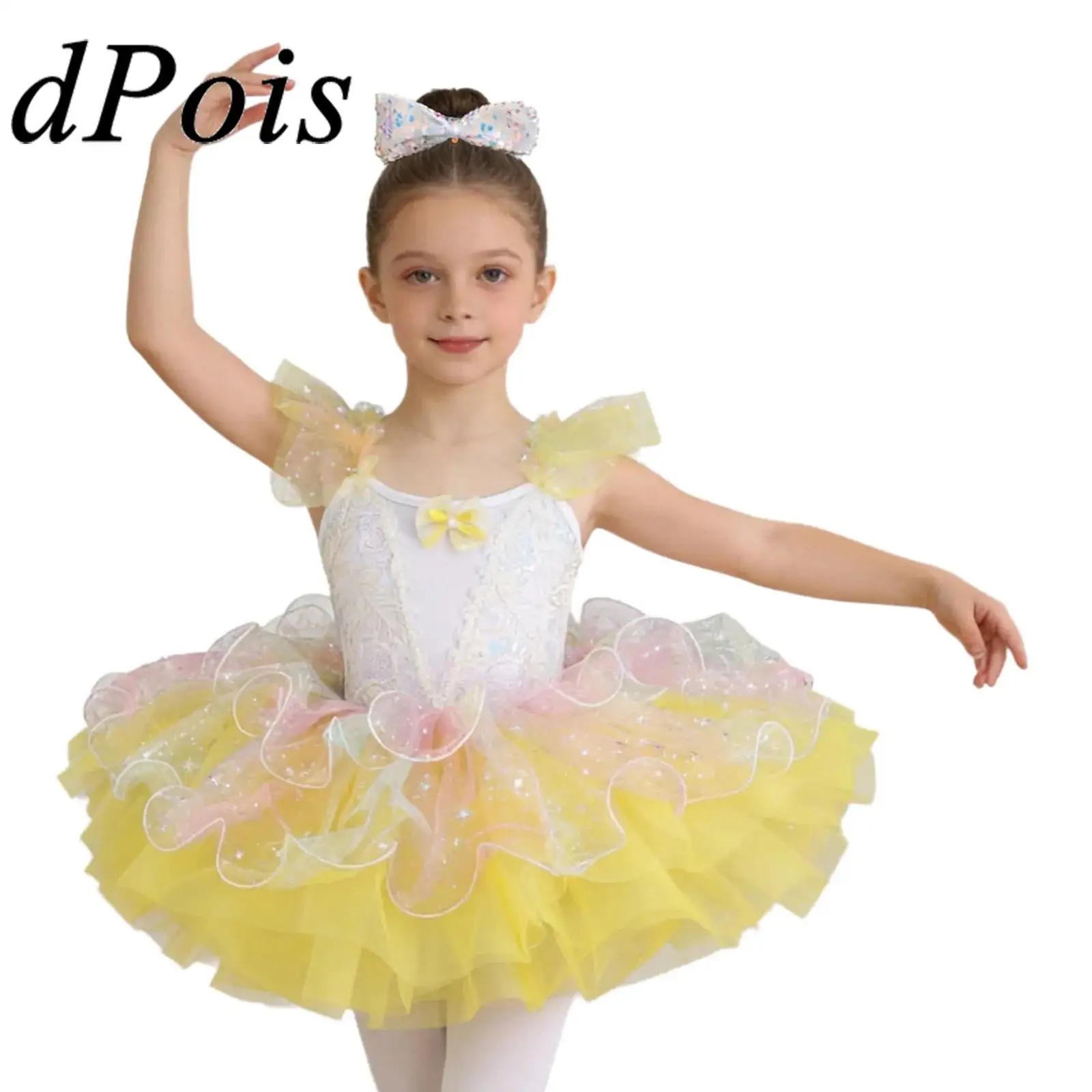 Ballerina Princess Costume Kids Ballet Tutu Ballerina Swan Lake Costume Gymnastics Leotard Dance Tutu Ruffle Sleeve Floral Dress
Ballerina Princess Costume Kids Ballet Tutu Ballerina Swan Lake Costume Gymnastics Leotard Dance Tutu Ruffle Sleeve Floral Dress