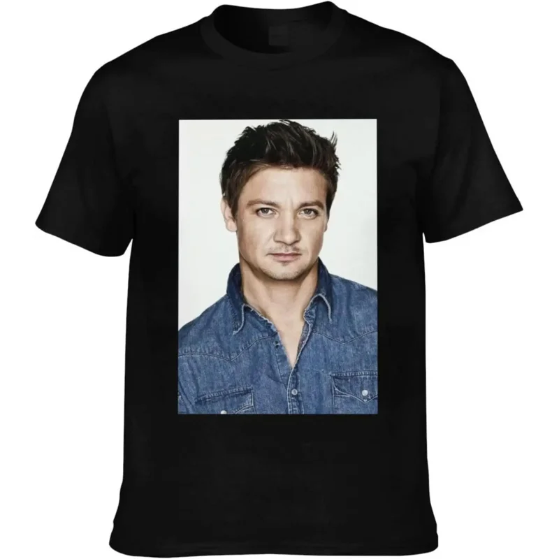 Jeremy Renner T-shirt crewneck top short-sleeve T-shirt 100% cotton tees for men women (8sizes)
Jeremy Renner T-shirt crewneck top short-sleeve T-shirt 100% cotton tees for men women (8sizes)