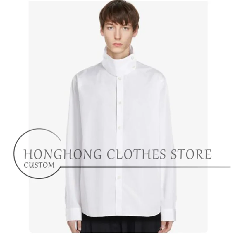 100% cotton high-neck button-down shirt - simple, classic, relaxed, original designer, high-quality brand shirt
100% cotton high-neck button-down shirt - simple, classic, relaxed, original designer, high-quality brand shirt