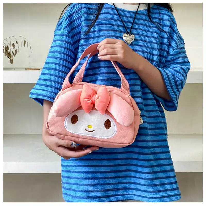 Portable Hello Kittys Portable Canvas Bag Cosmetic Bag Sanrios My Melody Large Capacity Hand-Held Cartoon Cloth Bag Embroidery
Portable Hello Kittys Portable Canvas Bag Cosmetic Bag Sanrios My Melody Large Capacity Hand-Held Cartoon Cloth Bag Embroidery