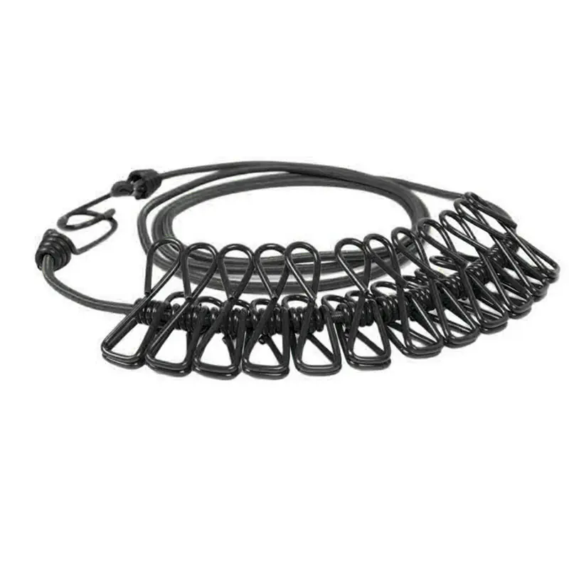 Portable Outdoor Windproof Clothesline Hanger Drying Rack Clothes Hanging Rope Line With 12 Clips
Portable Outdoor Windproof Clothesline Hanger Drying Rack Clothes Hanging Rope Line With 12 Clips