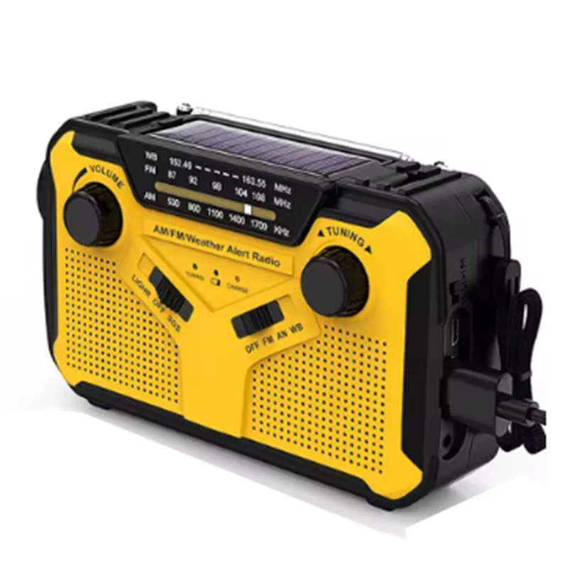 B03B-Аварийное радио на солнечной батарее с рукояткой AM/FM-радио Светодиодный фонарик SOS-сигнализация Power Bank Динамик
B03B-Аварийное радио на солнечной батарее с рукояткой AM/FM-радио Светодиодный фонарик SOS-сигнализация Power Bank Динамик