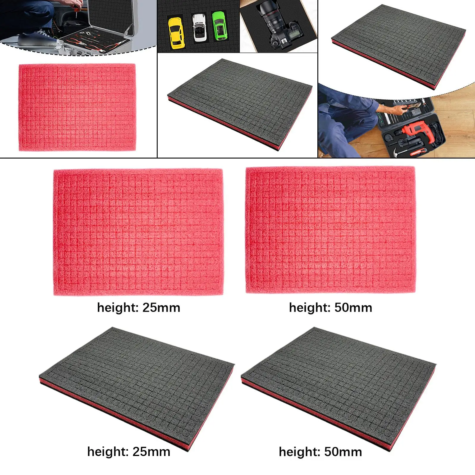 Tool Box Foam Universal 15.75x11.81inch Shadow Insert Cushion Liner Sheet for Jewelry Drawer Transporting Game Boxes Crafts
Tool Box Foam Universal 15.75x11.81inch Shadow Insert Cushion Liner Sheet for Jewelry Drawer Transporting Game Boxes Crafts