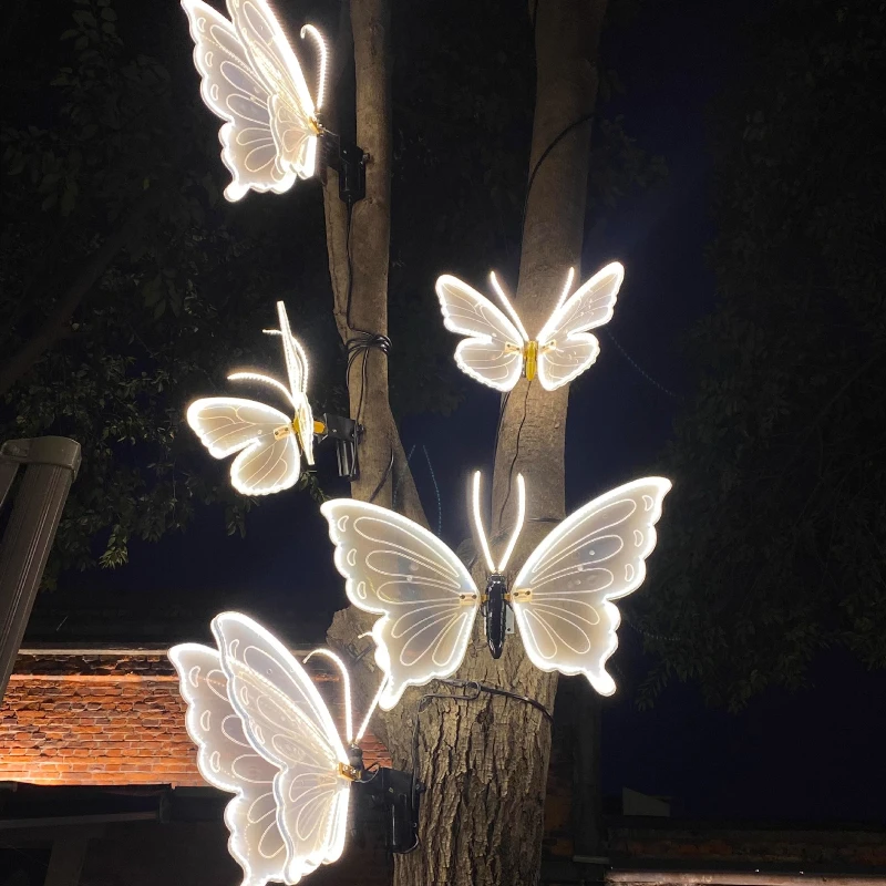 LED Chinese butterfly light outdoor waterproof lantern night scene atmosphere decoration hanging tree luminous butterfly
LED Chinese butterfly light outdoor waterproof lantern night scene atmosphere decoration hanging tree luminous butterfly