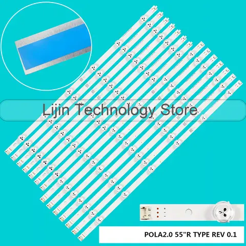LED شريط إضاءة خلفي ل 55LN5758 55LN5790 55LA6205 55LA6208 55LA6210 55LA6200 55LA6200-CN 55LN549C 55LA620S 55LA620V 55LA616V