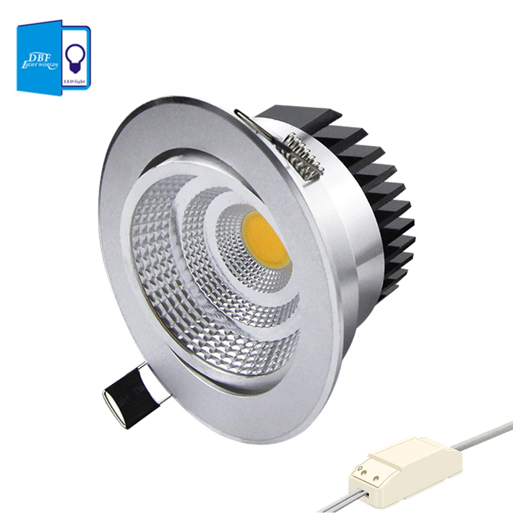 Silver Housing LED COB Downlight Dimmable AC110V/220V 6W/9W/12W/15W/18W Recessed LED Spot Light Decoration Ceiling Lamp
Silver Housing LED COB Downlight Dimmable AC110V/220V 6W/9W/12W/15W/18W Recessed LED Spot Light Decoration Ceiling Lamp