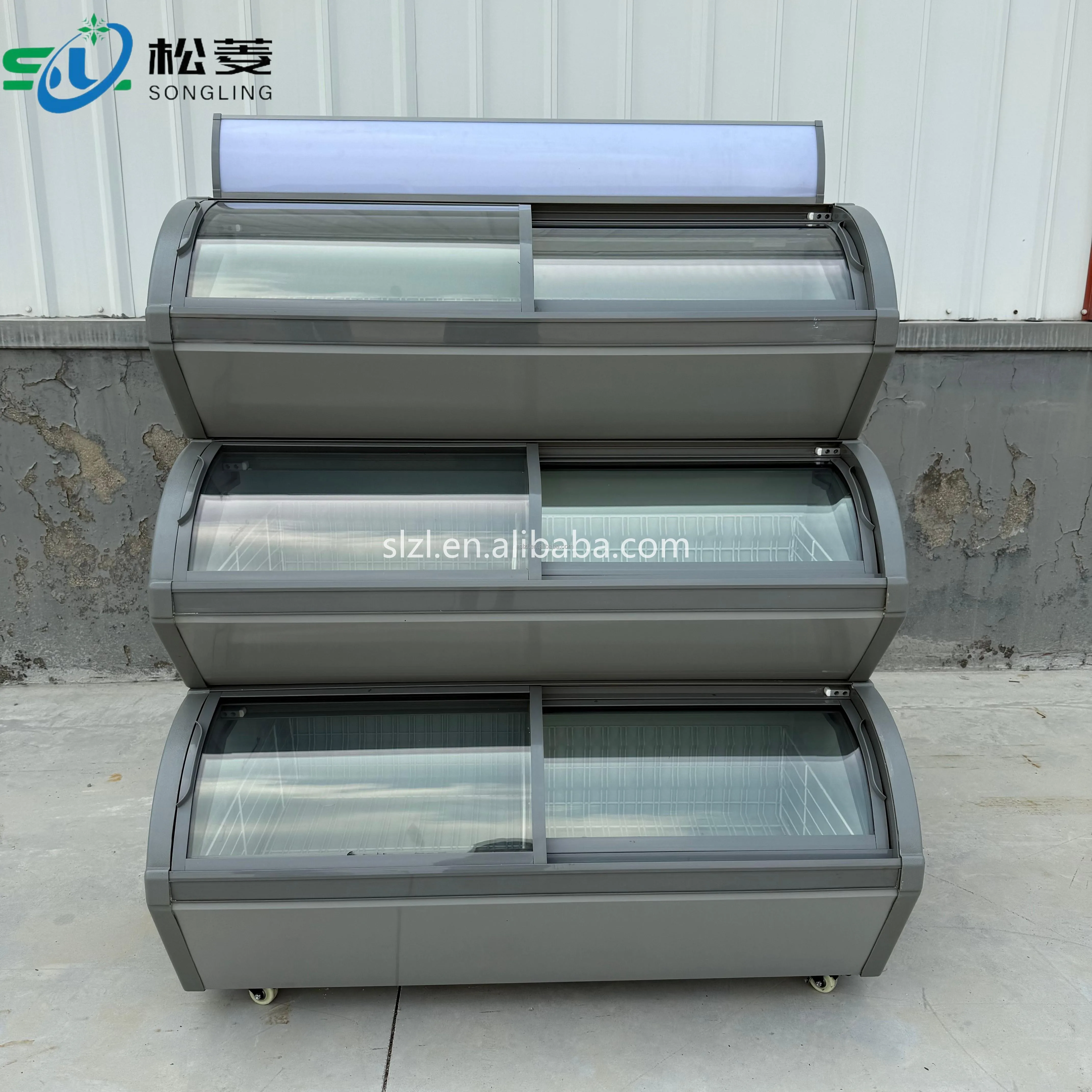 Commercial High Capacity Supermarket Upright 3 Layers Ice Cream Freezer Hard Ice Cream Freezer Equipped with a Top Light Box
Commercial High Capacity Supermarket Upright 3 Layers Ice Cream Freezer Hard Ice Cream Freezer Equipped with a Top Light Box