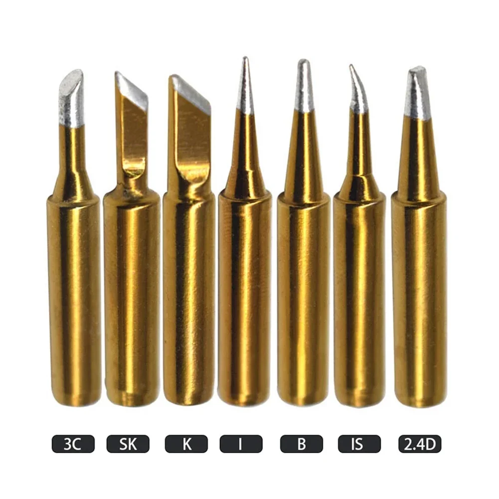 1pc Gold Color 900M-T Type Welding Tips Lead-Welding Solder Tip Soldering Iron Head Welding Soldering Accessories
1pc Gold Color 900M-T Type Welding Tips Lead-Welding Solder Tip Soldering Iron Head Welding Soldering Accessories