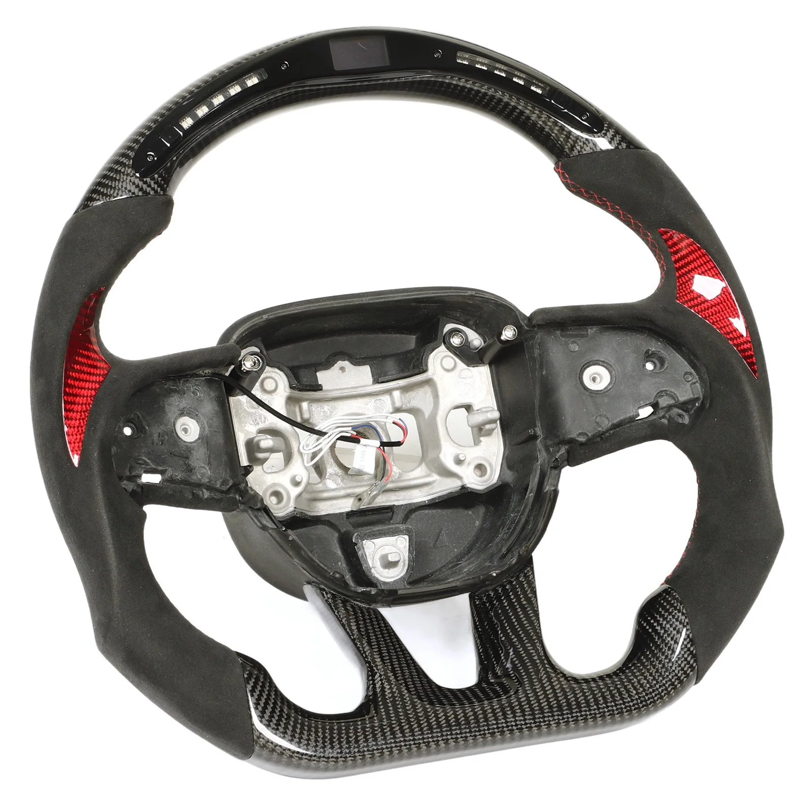 LED Shift Light Steering Wheel Carbon LED Display Shift Light Steering Wheel Suede Replacement for HELLCAT 2015‑2022
LED Shift Light Steering Wheel Carbon LED Display Shift Light Steering Wheel Suede Replacement for HELLCAT 2015‑2022