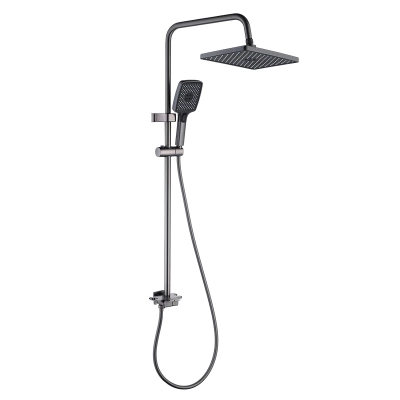 Contemporary Modern Design Contemporary Brass Bathroom Shower Set Guns Gray Finish Chrome Polished Rain Spray Ceramic Villas
Contemporary Modern Design Contemporary Brass Bathroom Shower Set Guns Gray Finish Chrome Polished Rain Spray Ceramic Villas