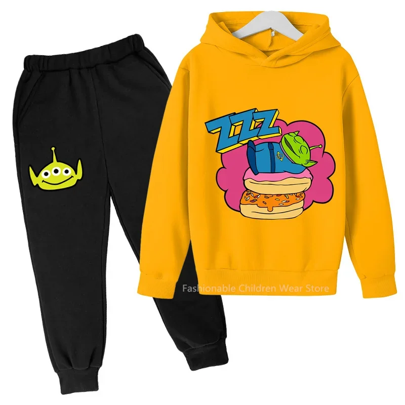 Lovely Disney Alien Hoodie and Pants for Kids - Stylish and Comfy for Boys and Girls' Casual Wear in Autumn and Spring
Lovely Disney Alien Hoodie and Pants for Kids - Stylish and Comfy for Boys and Girls' Casual Wear in Autumn and Spring