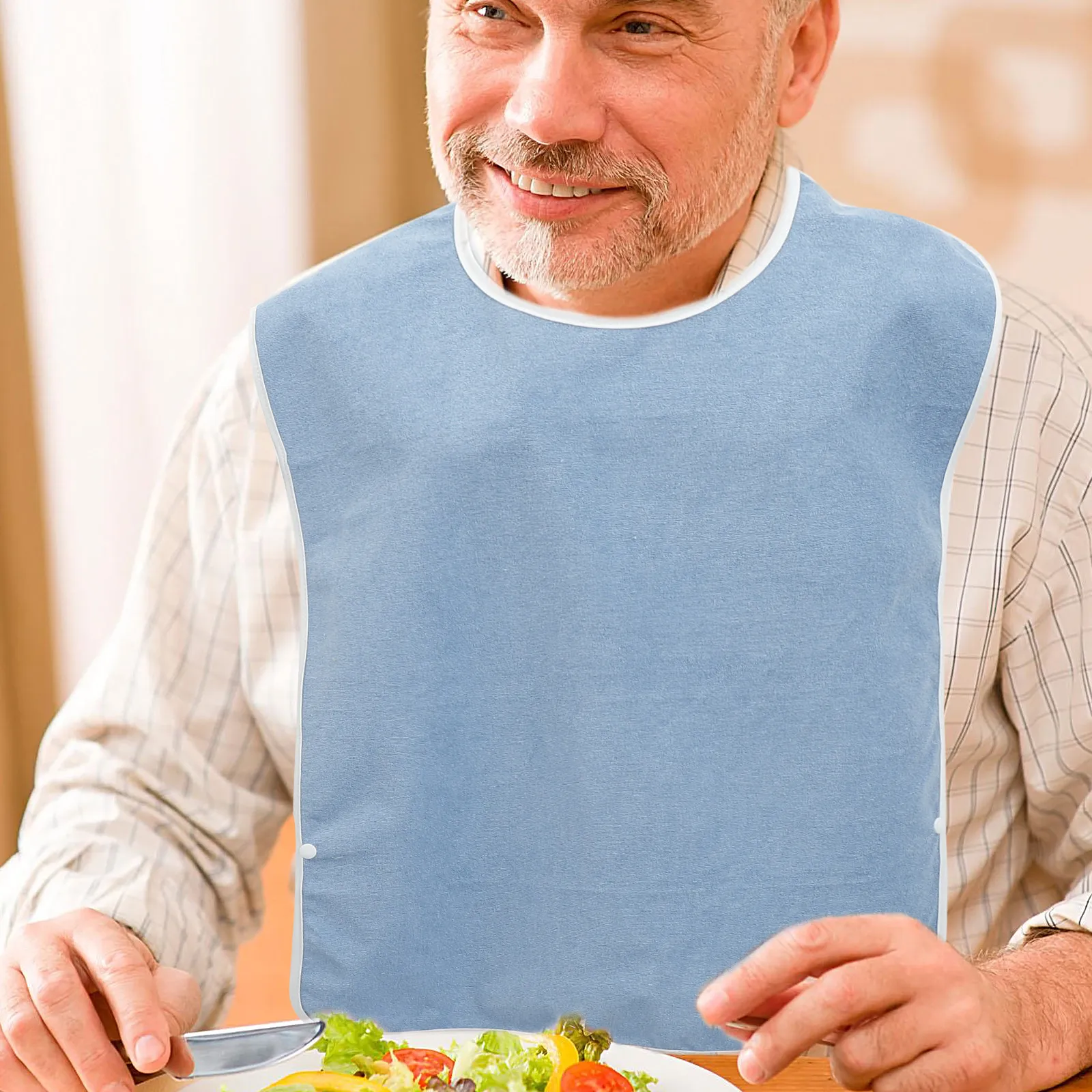 1Pcs Waterproof Adult Bib Soft Comfortable Eating Apron for Elderly Patients Washable Reusable Meal Bib Stain Protection Food
1Pcs Waterproof Adult Bib Soft Comfortable Eating Apron for Elderly Patients Washable Reusable Meal Bib Stain Protection Food