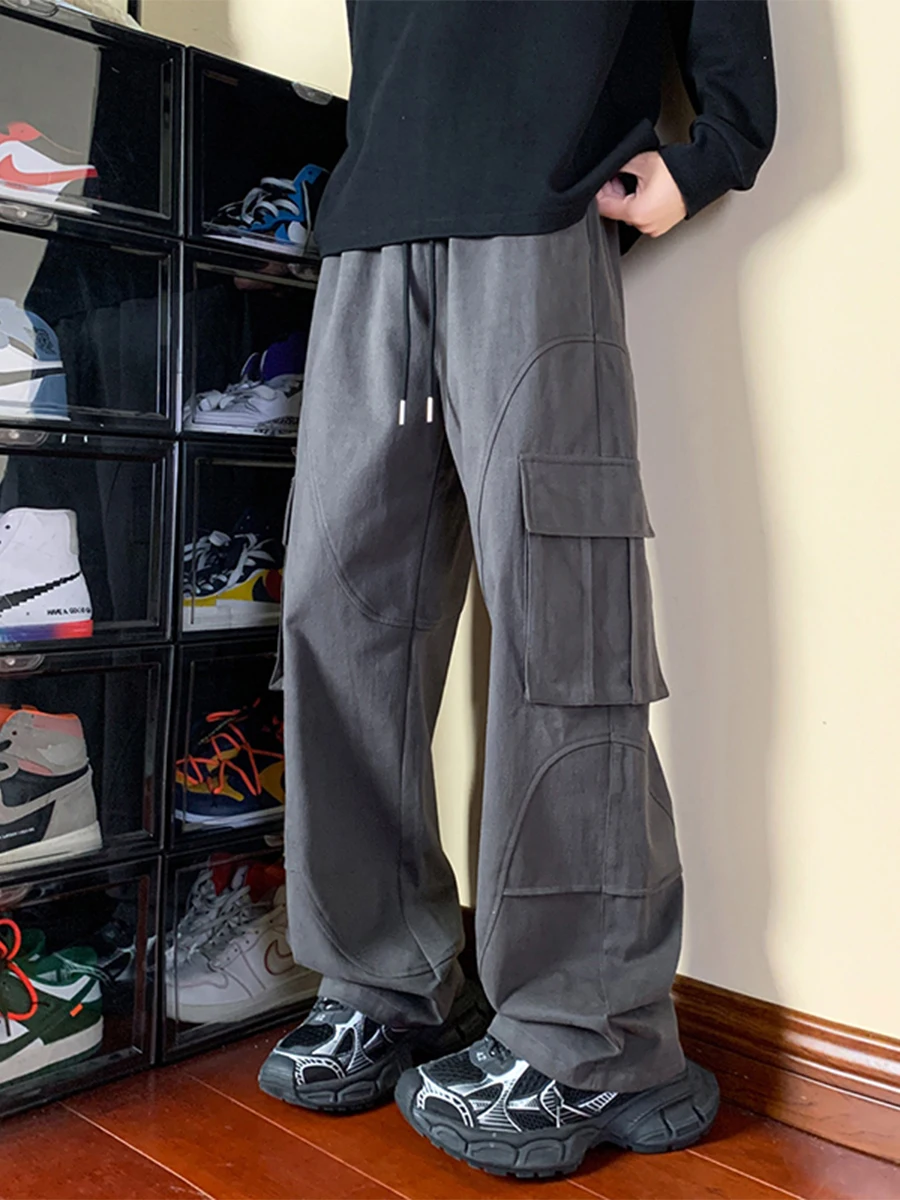 Рабочие брюки в стиле ретро, мужские осенне-зимние свободные повседневные прямые джинсы, парусиновые брюки с завышенной талией, модные уличные брюки
Рабочие брюки в стиле ретро, мужские осенне-зимние свободные повседневные прямые джинсы, парусиновые брюки с завышенной талией, модные уличные брюки