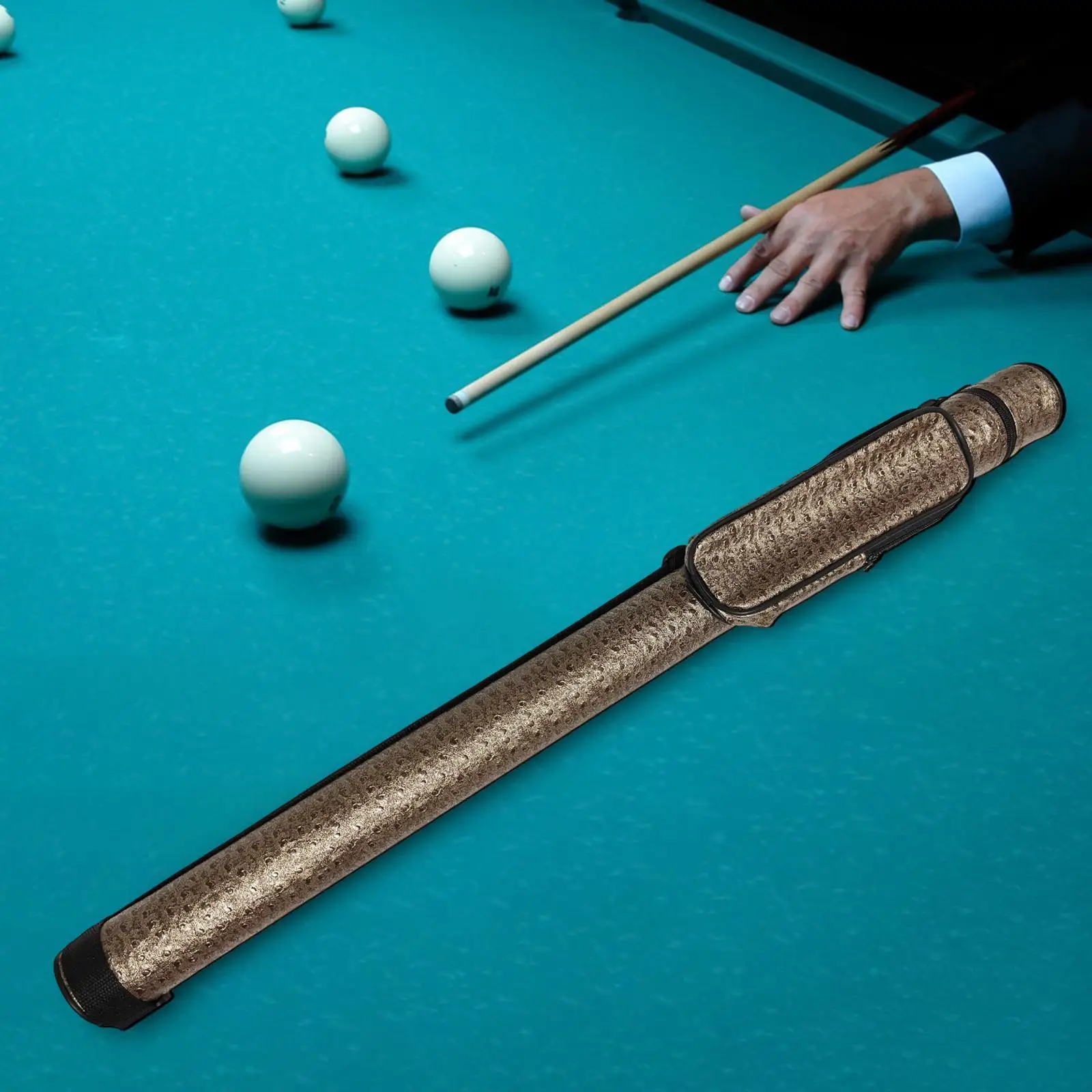 Pool Cue Case Snooker Cue Storage Pouch 1/2 Cue Case Scratch Resistant PU Leather 1/2 Cue Bag Carrier Container Carry Bag
Pool Cue Case Snooker Cue Storage Pouch 1/2 Cue Case Scratch Resistant PU Leather 1/2 Cue Bag Carrier Container Carry Bag