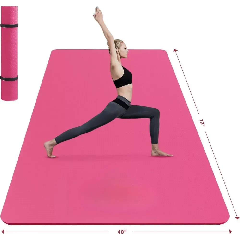 Extra Large Yoga Mat - 72"x48"/78"x54"x6mm, Non-Slip, Durable, Eco-Friendly, Thick Wide Exercise Mat for Home Workouts, Yoga
Extra Large Yoga Mat - 72"x48"/78"x54"x6mm, Non-Slip, Durable, Eco-Friendly, Thick Wide Exercise Mat for Home Workouts, Yoga