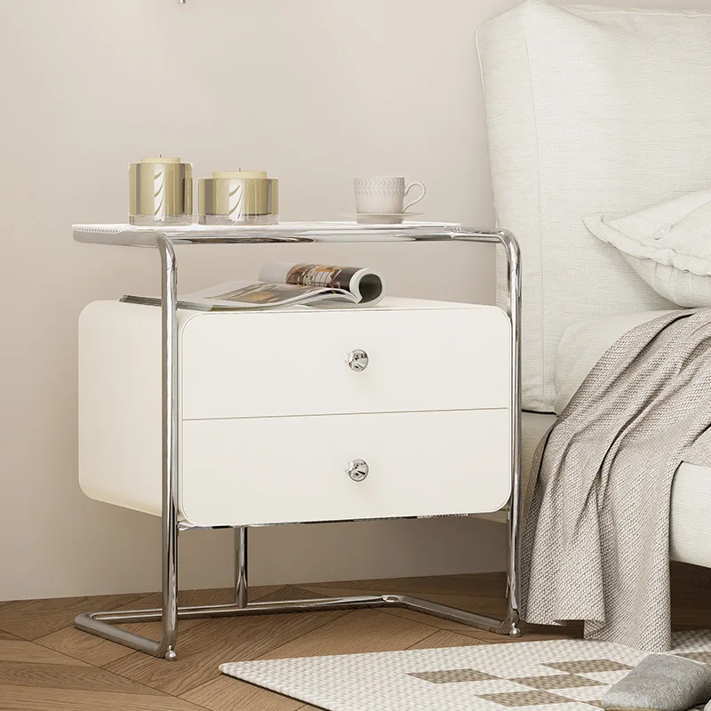 Stainless steel bedside table, simple modern medieval home bedroom, small wrought iron bedside locker, black
Stainless steel bedside table, simple modern medieval home bedroom, small wrought iron bedside locker, black