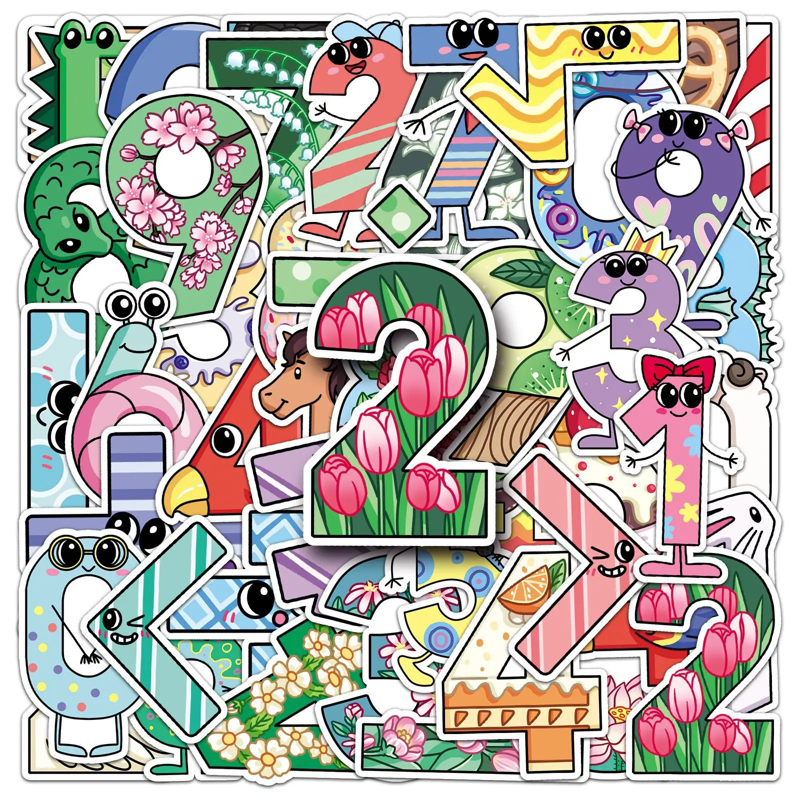 50PCS Cartoon Number Sticker Handbook Material MEME Can DIY Real Water Cup Laptop Phone Case iPad Waterproof Sticker Kids Toy
50PCS Cartoon Number Sticker Handbook Material MEME Can DIY Real Water Cup Laptop Phone Case iPad Waterproof Sticker Kids Toy