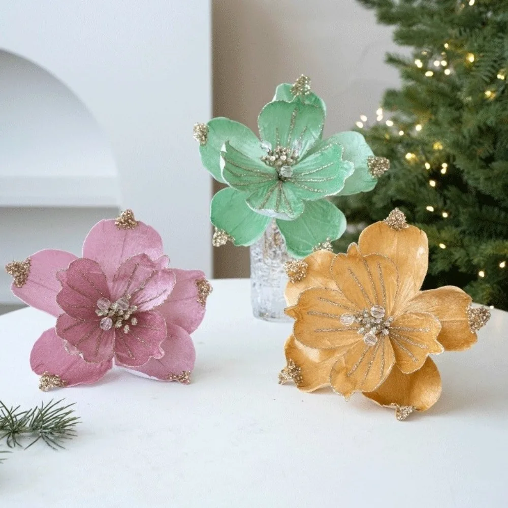 22cm Artificial Christmas Flower Shiny Beautiful Christmas Tree Wreath Realistic Handmade Xmas Tree Ornaments Home Decor
22cm Artificial Christmas Flower Shiny Beautiful Christmas Tree Wreath Realistic Handmade Xmas Tree Ornaments Home Decor