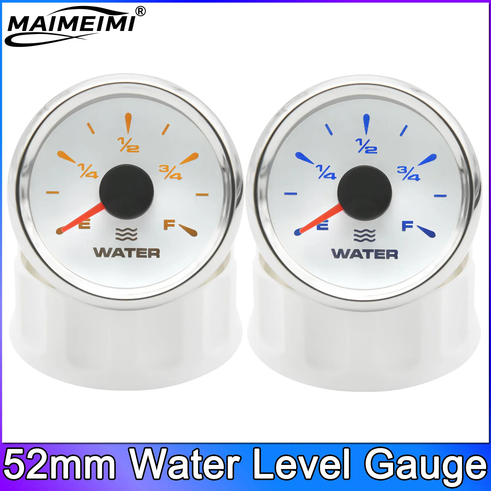 8 Colors 52mm Water Level Gauge Marine Boat Liquid Empty -Full Water Level Indicator Meter Auto Gauge Moto Instrument 12V 24V
8 Colors 52mm Water Level Gauge Marine Boat Liquid Empty -Full Water Level Indicator Meter Auto Gauge Moto Instrument 12V 24V