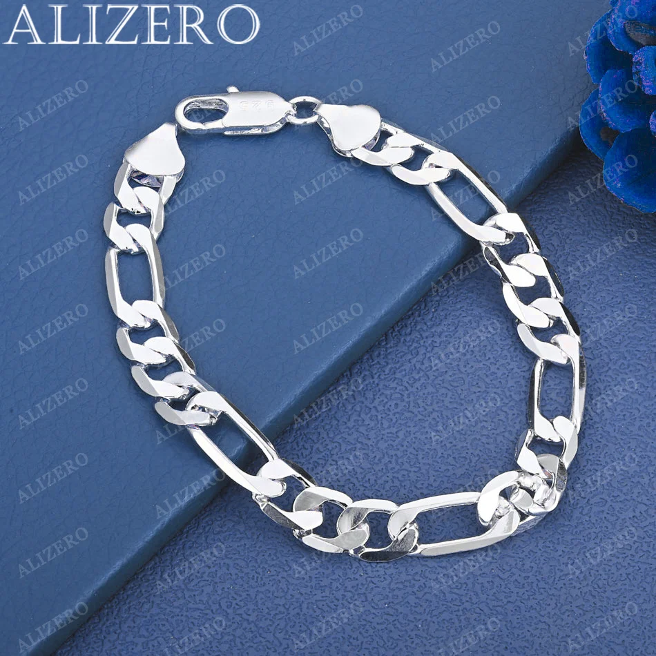 ALIZERO 925 Sterling Silver Bracelet 8mm Chain Bracelets Fashion Party Fine Jewelry Wholesale
ALIZERO 925 Sterling Silver Bracelet 8mm Chain Bracelets Fashion Party Fine Jewelry Wholesale