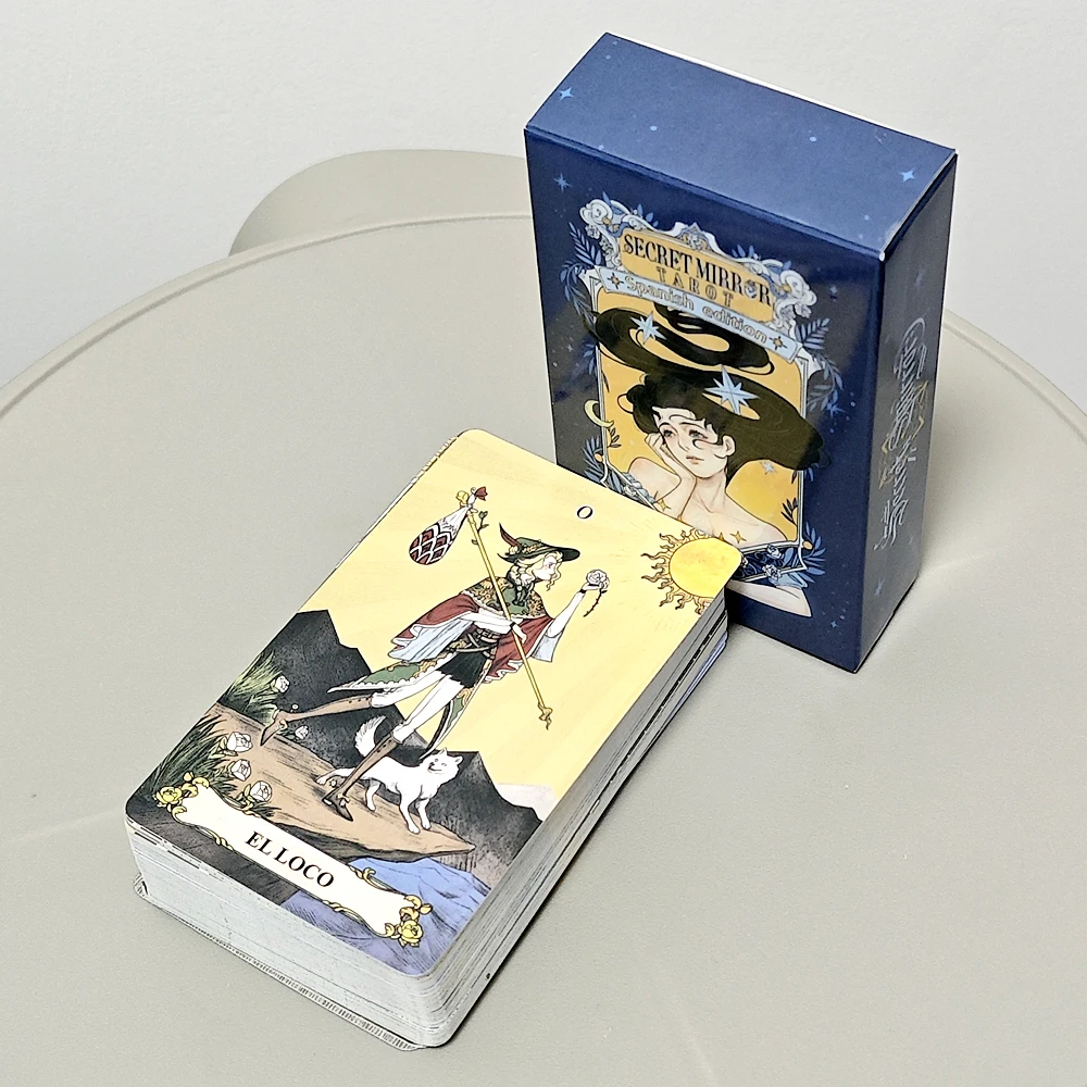 Secret Mirror Tarot Deck 78 Pcs Modern Tarot Cards with Healing Energy To Illuminate Life’s Shadows and Light Spanish 10.3*6cm
Secret Mirror Tarot Deck 78 Pcs Modern Tarot Cards with Healing Energy To Illuminate Life’s Shadows and Light Spanish 10.3*6cm