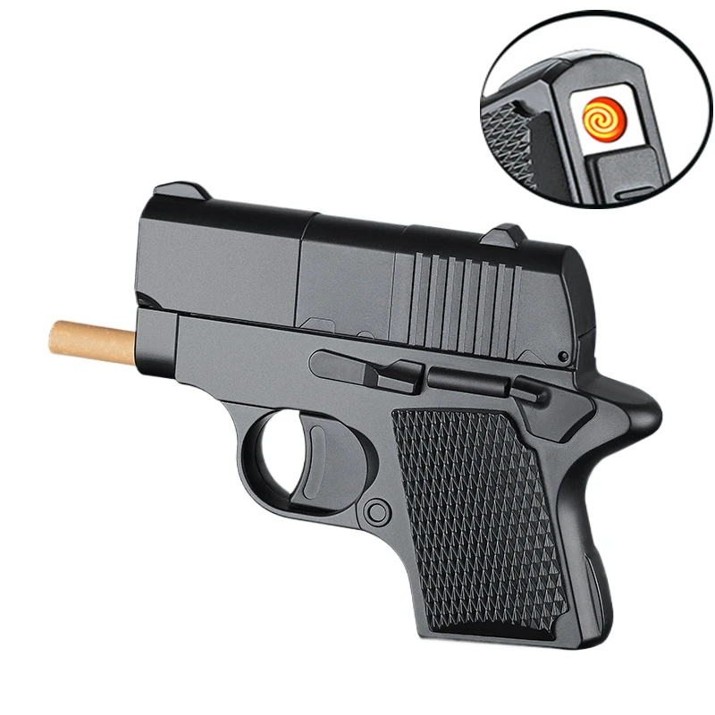 New USB Cigarette Box Gun Lighter Portable Multi functional One Click Cigarette Lighter Cigarette Accessories Men's Gift
New USB Cigarette Box Gun Lighter Portable Multi functional One Click Cigarette Lighter Cigarette Accessories Men's Gift