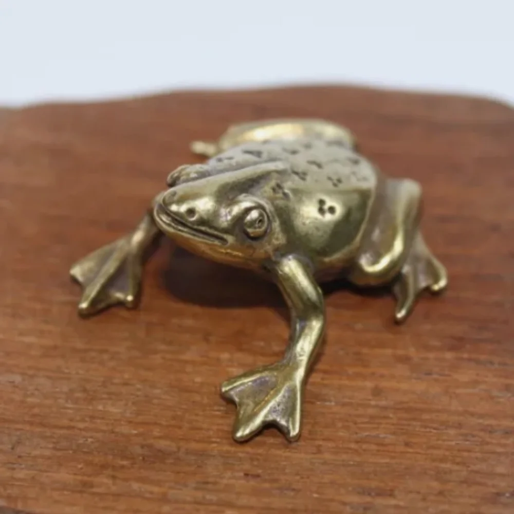 Old Solid Brass Frog Figurine Office Decoration Animal statue Frog statuetteToys
Old Solid Brass Frog Figurine Office Decoration Animal statue Frog statuetteToys