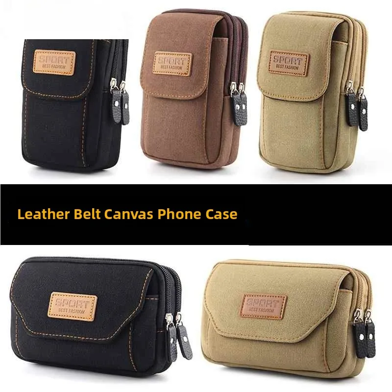 Canvas Phone Bag Men's Belted Horizontal And Vertical Wear-resistant Sports Waist Bag for Construction Site Work
Canvas Phone Bag Men's Belted Horizontal And Vertical Wear-resistant Sports Waist Bag for Construction Site Work
