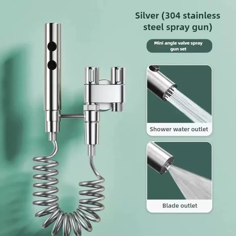 1 комплект ручного распылителя для биде, набор распылителей для биде из нержавеющей стали, ручной распылитель для душа, самоочищающаяся насадка для душа 
1 комплект ручного распылителя для биде, набор распылителей для биде из нержавеющей стали, ручной распылитель для душа, самоочищающаяся насадка для душа