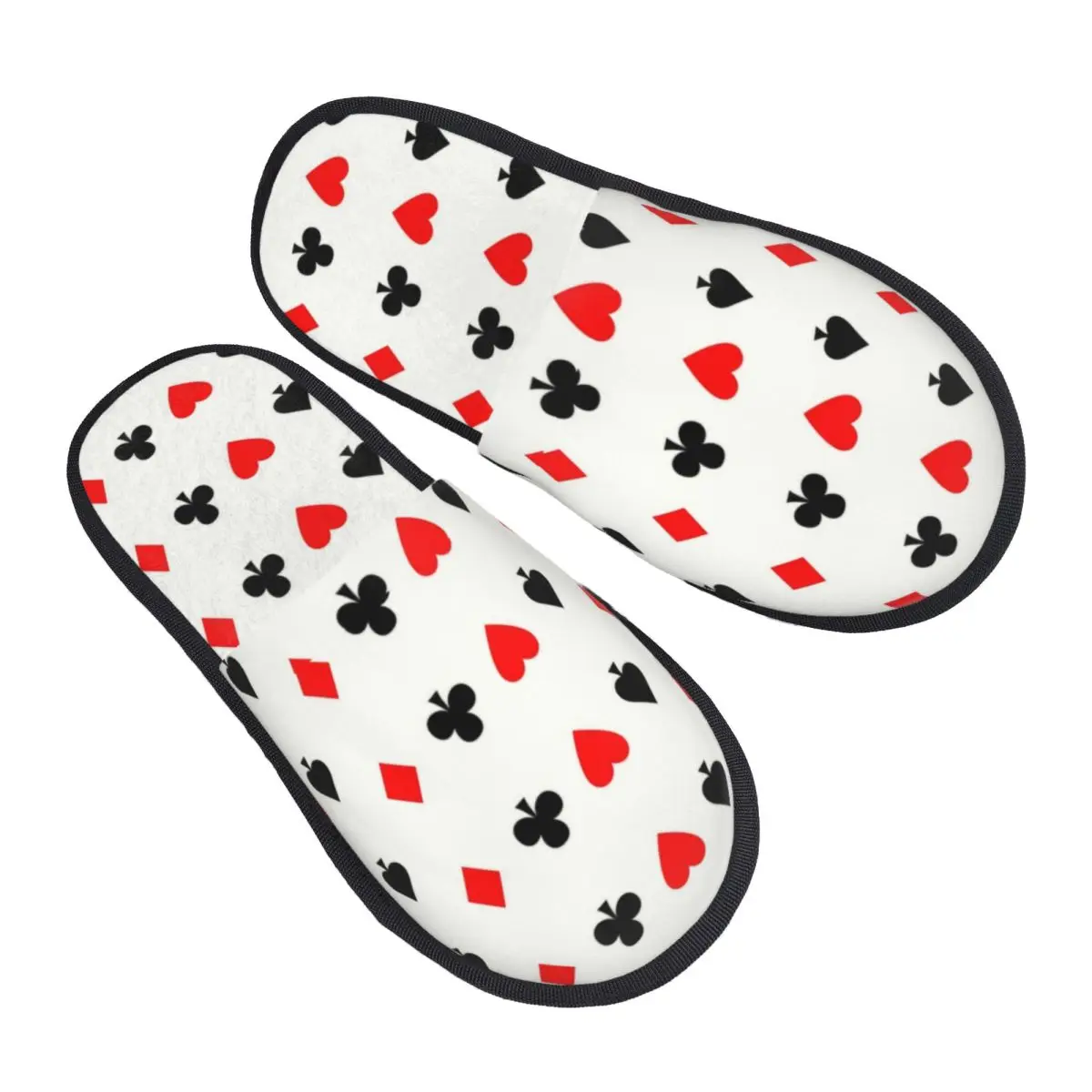 Изготовленные на заказ забавные тапочки из пены с эффектом памяти и рисунком покера, женские тапочки для игроков в карточные игры, обувь для дома в отеле
Изготовленные на заказ забавные тапочки из пены с эффектом памяти и рисунком покера, женские тапочки для игроков в карточные игры, обувь для дома в отеле
