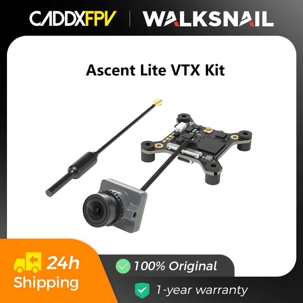 CADDX Walksnail Ascent Lite VTX Kit Цифровая передача изображения 1080P/60FPS 35 мс с низкой задержкой, диапазон 3 км для очков Ascent Fpv
CADDX Walksnail Ascent Lite VTX Kit Цифровая передача изображения 1080P/60FPS 35 мс с низкой задержкой, диапазон 3 км для очков Ascent Fpv