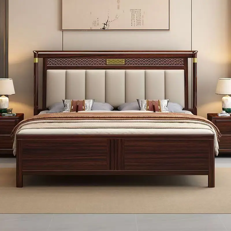 Solid wood bed master bedroom modern 1.8 double simple 1.5 double storage wedding bed
Solid wood bed master bedroom modern 1.8 double simple 1.5 double storage wedding bed