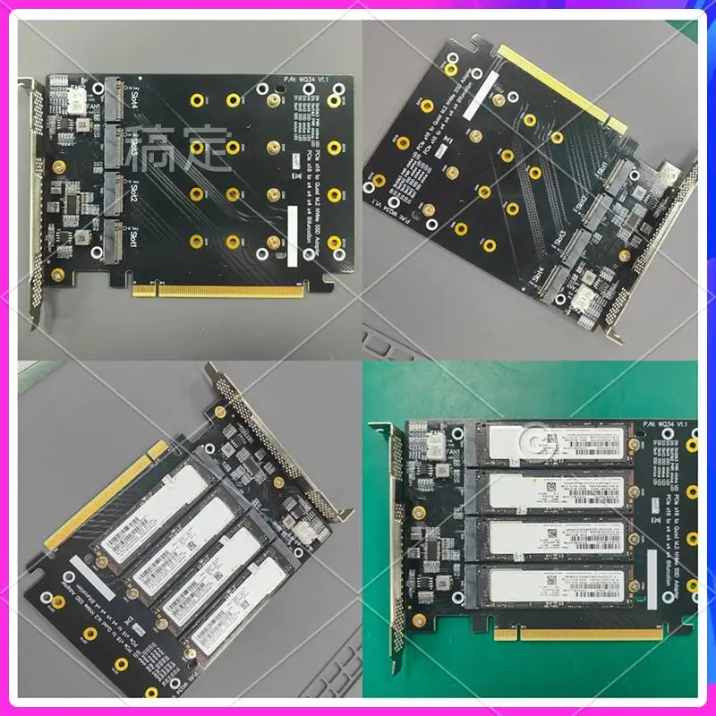ABT-For M.2 NVME 2242 2260 2280 22110 SSD To Pcie 4.0 PCI Express4.0 Adapter Card Bifurcation 4-Bay Board Expansion Card
ABT-For M.2 NVME 2242 2260 2280 22110 SSD To Pcie 4.0 PCI Express4.0 Adapter Card Bifurcation 4-Bay Board Expansion Card
