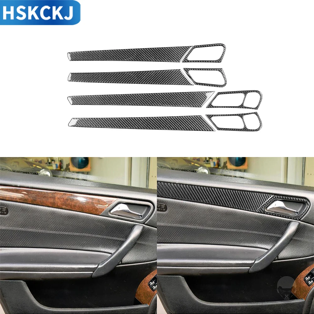 Real Carbon Fiber Interior Auto Door Handle Set Trim Sticker For Mercedes-Benz C Class W203 2005-2007 Modification Decoration
Real Carbon Fiber Interior Auto Door Handle Set Trim Sticker For Mercedes-Benz C Class W203 2005-2007 Modification Decoration