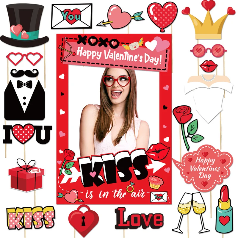 Romantic Valentine’s Day Selfie Photo Booth Picture Frame And Valentines Photo Props,Valentines Day Photo Booth Props
Romantic Valentine’s Day Selfie Photo Booth Picture Frame And Valentines Photo Props,Valentines Day Photo Booth Props