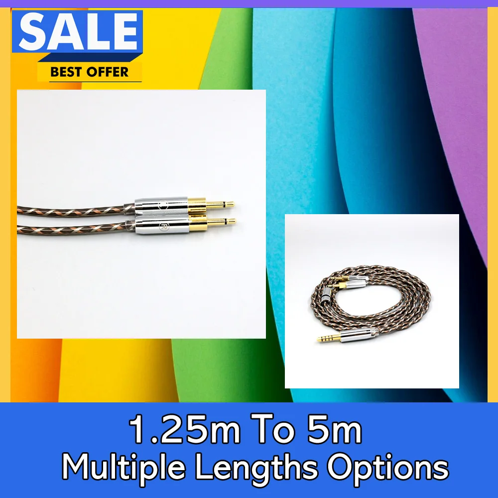 TypeX 25AWG Litz Shielding 7n OCC Earphone Cable For Headset 2.5mm pin Sennheiser HD700 Headphone LN008893
TypeX 25AWG Litz Shielding 7n OCC Earphone Cable For Headset 2.5mm pin Sennheiser HD700 Headphone LN008893