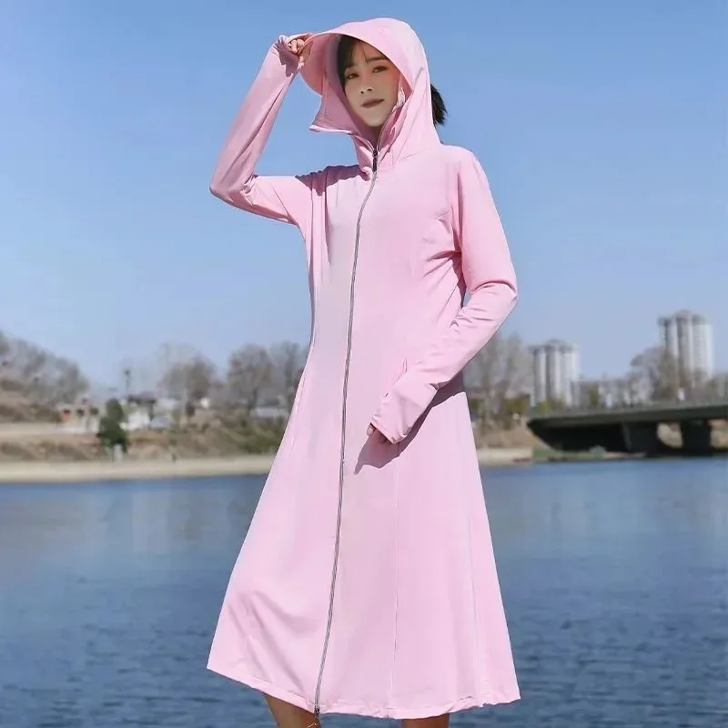 New Women Summer Long Sunscreen Skin Jacket Outdoor Skin Jacket Ice Silk UV Protection Breathab Cool Feeling Thin Sunscreen Coat
New Women Summer Long Sunscreen Skin Jacket Outdoor Skin Jacket Ice Silk UV Protection Breathab Cool Feeling Thin Sunscreen Coat