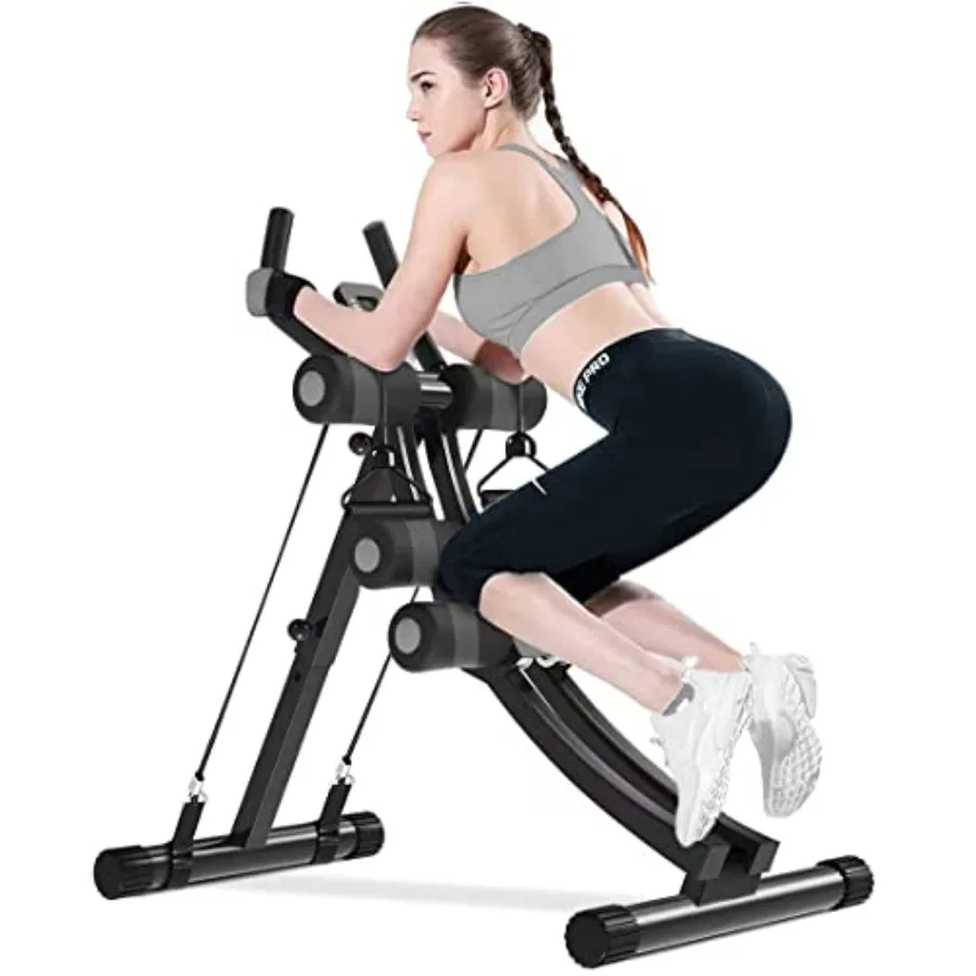 Home gym ab machine for abdominal exercise and strength training, height adjustable, steel frame, black, compact design
Home gym ab machine for abdominal exercise and strength training, height adjustable, steel frame, black, compact design