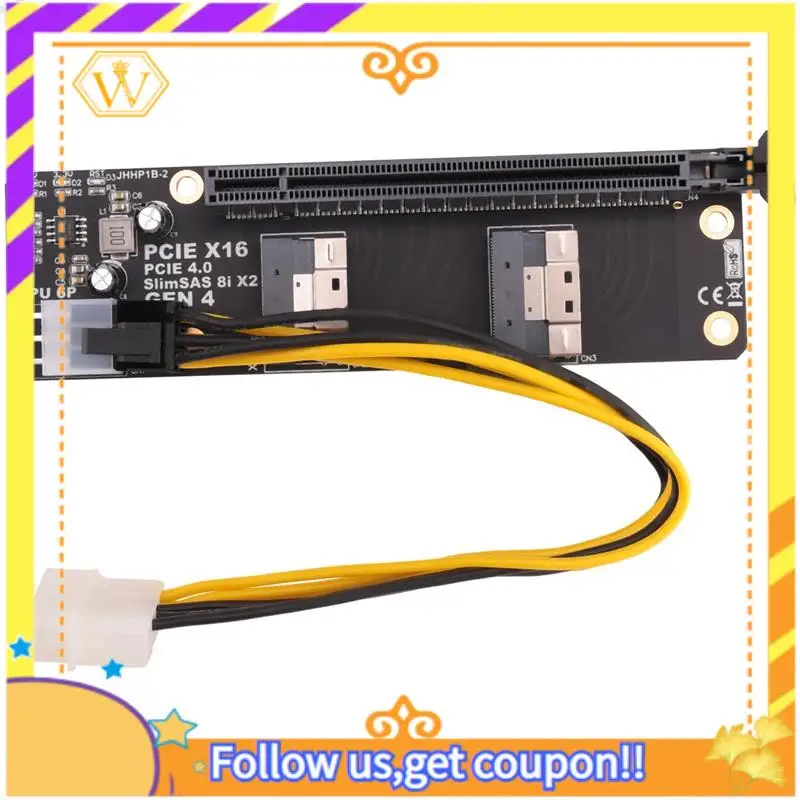 Gen4 2-портовый Slimsas 8I X2 для PCIE 4,0 X16, слот-адаптер, аксессуары для сетевой карты, видеокарта, карта захвата
Gen4 2-портовый Slimsas 8I X2 для PCIE 4,0 X16, слот-адаптер, аксессуары для сетевой карты, видеокарта, карта захвата