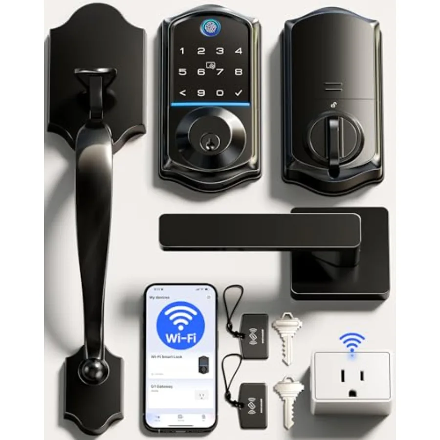 VE017G-H Умный Wi-Fi замок для входной двери с отпечатком пальца, дистанционным управлением через приложение, бесключевым доступом, ручкой, клавиатурой с подсветкой, IP55
VE017G-H Умный Wi-Fi замок для входной двери с отпечатком пальца, дистанционным управлением через приложение, бесключевым доступом, ручкой, клавиатурой с подсветкой, IP55