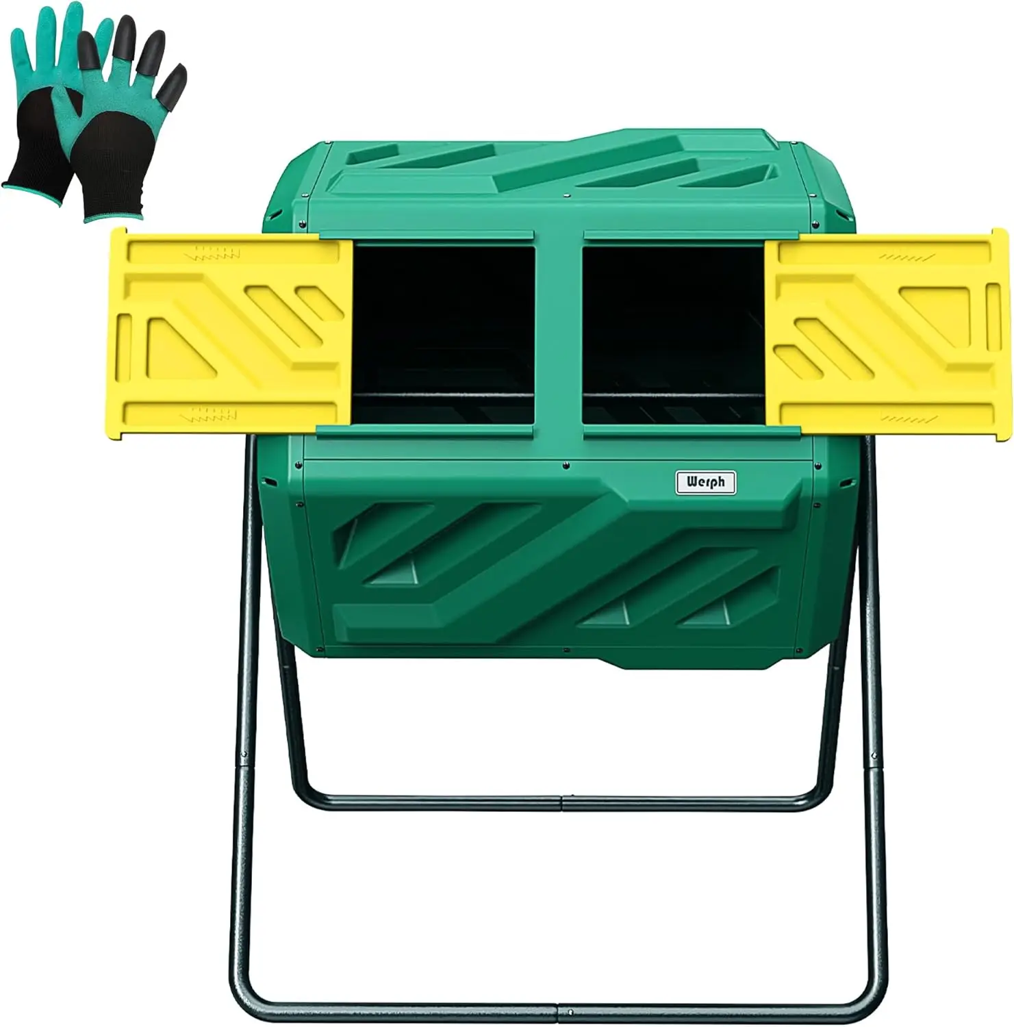 43 Gallon Dual Chamber Compost Tumbler – Fast Assembly, Easy Setup, 360° Rotation, Durable All-Weather, Green
43 Gallon Dual Chamber Compost Tumbler – Fast Assembly, Easy Setup, 360° Rotation, Durable All-Weather, Green
